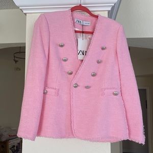 ZARA NWT baby pink blazer